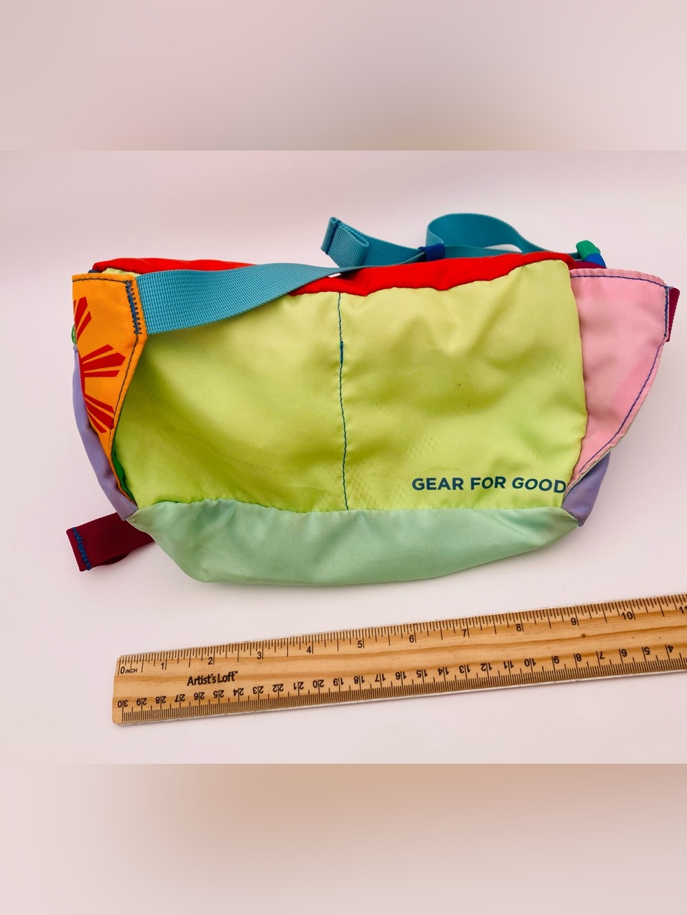 EUC Cotopaxi Multicolor Fanny Pack - Purple/Green - Picture 2 of 7